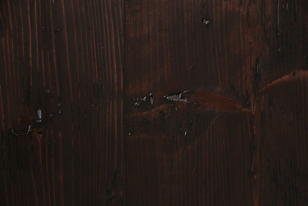 格子帯戸3枚をリペア&カスタム!設置場所に合わせてリサイズ。すりガラスへ入れ替え。濃い茶色で着色し仕上げ。(引き戸、建具)