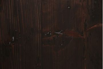 格子帯戸3枚をリペア&カスタム!設置場所に合わせてリサイズ。すりガラスへ入れ替え。濃い茶色で着色し仕上げ。(引き戸、建具)