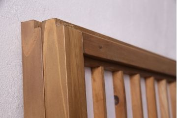 昭和中期の障子戸2枚をリペア&カスタム!設置場所に合わせてリサイズ。戸車を取り付け。障子の張り替え。明るい色味に着色し仕上げ。(引き戸、建具)