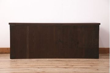 明治大正期の相馬箪笥ローボードをリペア&カスタム!可動部の調整を行い、天板を取り付け。(収納箪笥、時代箪笥、ローチェスト)