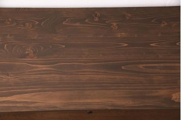 昭和初期の箪笥ローチェストをリペア&カスタム!可動部の調整。傷の補修。天板、木製脚を取り付け。1トーン落ち着いた色味に着色し仕上げ。(収納箪笥、リビングボード、引き出し)