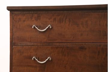 昭和初期の箪笥ローチェストをリペア&カスタム!可動部の調整。傷の補修。天板、木製脚を取り付け。1トーン落ち着いた色味に着色し仕上げ。(収納箪笥、リビングボード、引き出し)