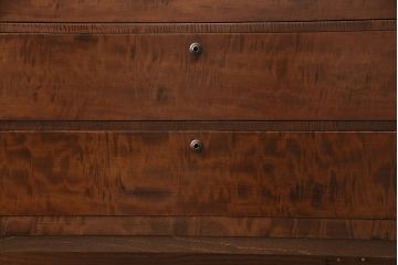 昭和初期の箪笥ローチェストをリペア&カスタム!可動部の調整。傷の補修。天板、木製脚を取り付け。1トーン落ち着いた色味に着色し仕上げ。(収納箪笥、リビングボード、引き出し)