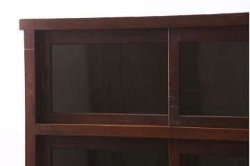 戸棚をリペア&カスタム!可動部の調整や傷の補修を行い、建具はゆらゆらガラスへ入れ替え。(収納棚、キャビネット、食器棚)
