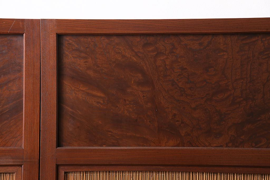 新潟産の板戸4枚をリペア&カスタム!鴨居敷居に溝加工を施し、現状に近しい色味に着色し仕上げ。(引き戸、建具)