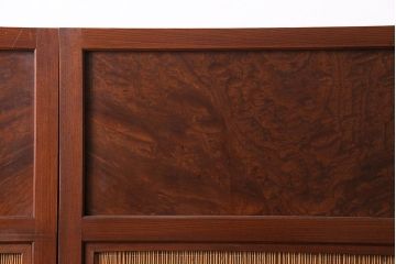 新潟産の板戸4枚をリペア&カスタム!鴨居敷居に溝加工を施し、現状に近しい色味に着色し仕上げ。(引き戸、建具)