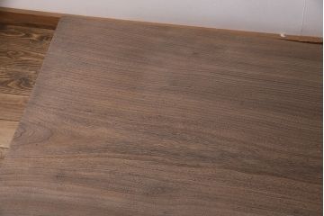 IDC大塚家具の一枚板座卓をリペア&カスタム!クリーニングを行い、強化ガラス天板を新たに製作。(ローテーブル)