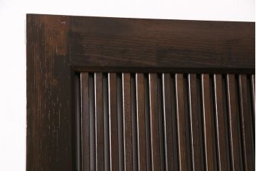 明治大正期の蔵戸をリペア&カスタム!1枚のみリサイズし、鍵を取り付け吊り戸仕様に加工。引き手を取り付け。四方枠製作。(玄関戸、引き戸、建具)