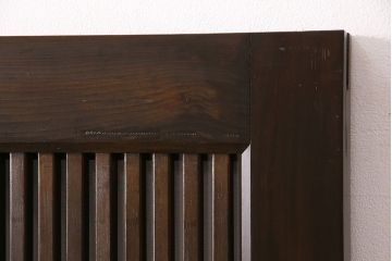 明治大正期の蔵戸をリペア&カスタム!1枚のみリサイズし、鍵を取り付け吊り戸仕様に加工。引き手を取り付け。四方枠製作。(玄関戸、引き戸、建具)