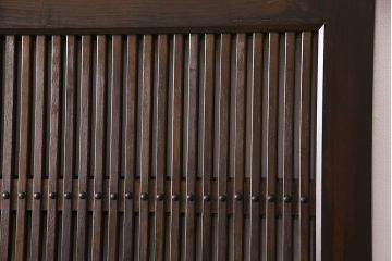 明治大正期の蔵戸をリペア&カスタム!1枚のみリサイズし、鍵を取り付け吊り戸仕様に加工。引き手を取り付け。四方枠製作。(玄関戸、引き戸、建具)