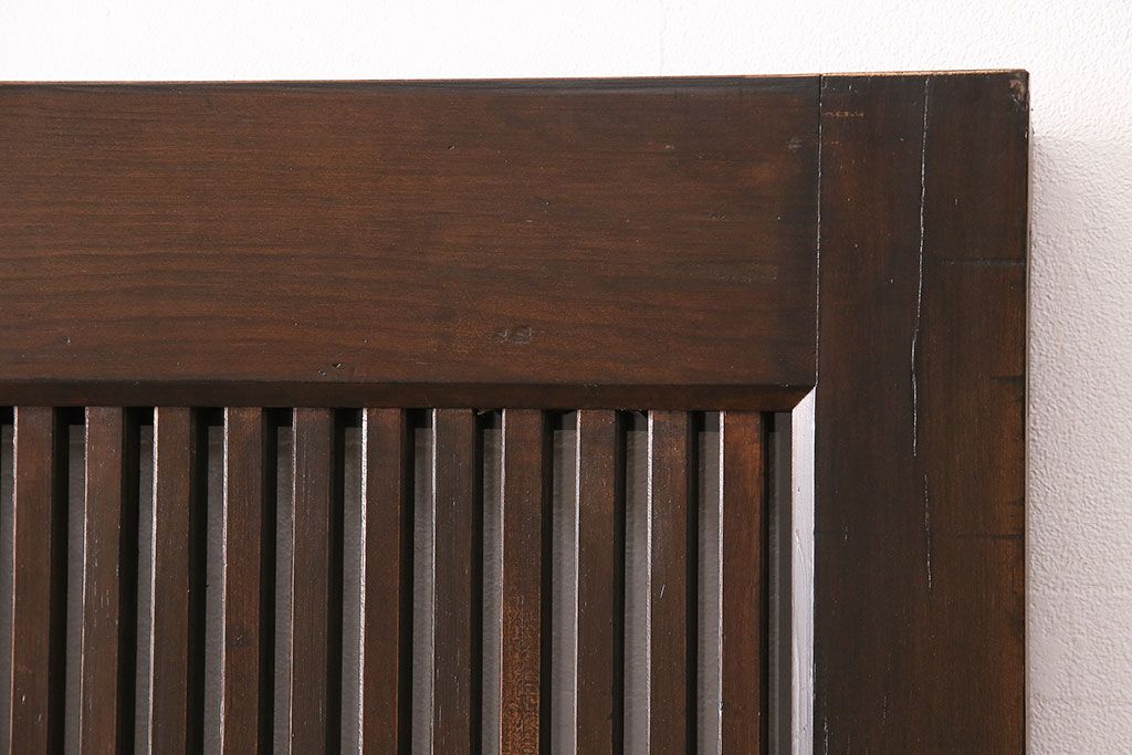 明治大正期の蔵戸をリペア&カスタム!1枚のみリサイズし、鍵を取り付け吊り戸仕様に加工。引き手を取り付け。四方枠製作。(玄関戸、引き戸、建具)