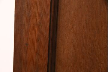 昭和中期のドアをリペア&カスタム!設置場所に合わせてリサイズ。ドアノブ、蝶番は取り外し、埋め木加工。(木製ドア、建具)