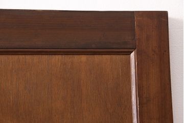 昭和中期のドアをリペア&カスタム!設置場所に合わせてリサイズ。ドアノブ、蝶番は取り外し、埋め木加工。(木製ドア、建具)