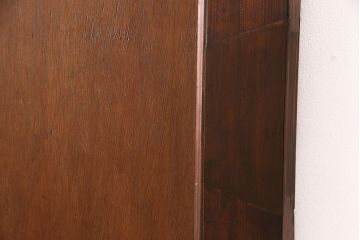 昭和中期のドアをリペア&カスタム!設置場所に合わせてリサイズ。ドアノブ、蝶番は取り外し、埋め木加工。(木製ドア、建具)