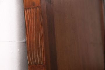 昭和中期のドアをリペア&カスタム!設置場所に合わせてリサイズ。ドアノブ、蝶番は取り外し、埋め木加工。(木製ドア、建具)