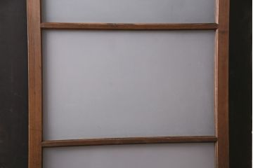 ガラス戸をリペア&カスタム!設置場所に合わせてリサイズ。戸車を取り付け。クリアガラスのみすりガラスへ入れ替え。(引き戸、建具)