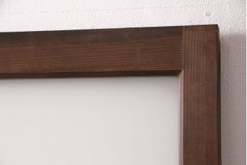 ガラス戸をリペア&カスタム!設置場所に合わせてリサイズ。戸車を取り付け。クリアガラスのみすりガラスへ入れ替え。(引き戸、建具)