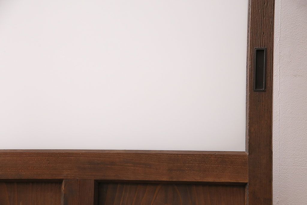 ガラス戸をリペア&カスタム!設置場所に合わせてリサイズ。戸車を取り付け。クリアガラスのみすりガラスへ入れ替え。(引き戸、建具)