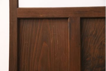 ガラス戸をリペア&カスタム!設置場所に合わせてリサイズ。戸車を取り付け。クリアガラスのみすりガラスへ入れ替え。(引き戸、建具)