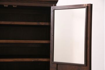 北海道民芸家具のワードローブをリペア&カスタム!ネクタイハンガーを取り外し、可動式の棚板を設置。靴棚にリメイク。(キャビネット、下駄箱)