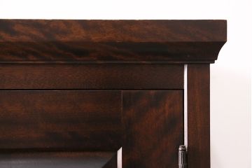 北海道民芸家具のワードローブをリペア&カスタム!ネクタイハンガーを取り外し、可動式の棚板を設置。靴棚にリメイク。(キャビネット、下駄箱)