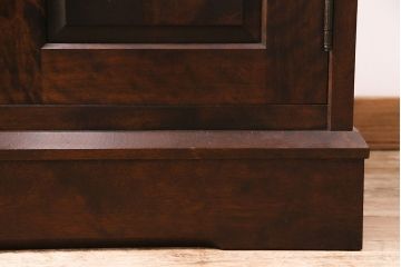 北海道民芸家具のワードローブをリペア&カスタム!ネクタイハンガーを取り外し、可動式の棚板を設置。靴棚にリメイク。(キャビネット、下駄箱)