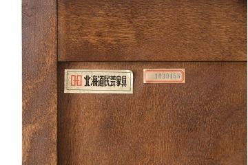 北海道民芸家具のワードローブをリペア&カスタム!ネクタイハンガーを取り外し、可動式の棚板を設置。靴棚にリメイク。(キャビネット、下駄箱)