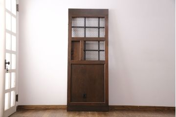 明治期の蔵戸をリペア&カスタム!設置場所に合わせてリサイズ。引き手、戸車を取り付け。(玄関戸、引き戸、建具)