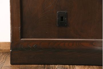 明治期の蔵戸をリペア&カスタム!設置場所に合わせてリサイズ。引き手、戸車を取り付け。(玄関戸、引き戸、建具)