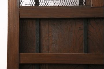 明治期の蔵戸をリペア&カスタム!設置場所に合わせてリサイズ。引き手、戸車を取り付け。(玄関戸、引き戸、建具)