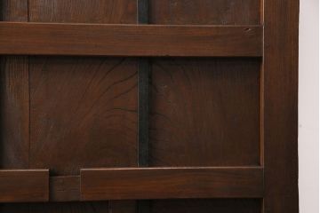 明治期の蔵戸をリペア&カスタム!設置場所に合わせてリサイズ。引き手、戸車を取り付け。(玄関戸、引き戸、建具)