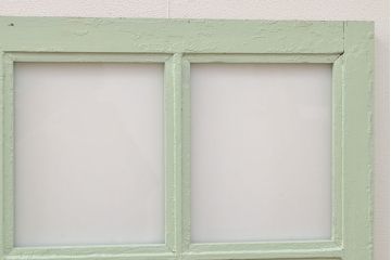 フランスアンティークのフィックス窓2枚をリペア&カスタム!高品質リペア済み商品のガラスをアクリル板へ差し替え。(はめ殺し窓)