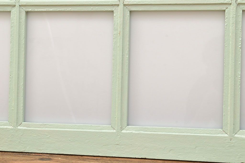 フランスアンティークのフィックス窓2枚をリペア&カスタム!高品質リペア済み商品のガラスをアクリル板へ差し替え。(はめ殺し窓)