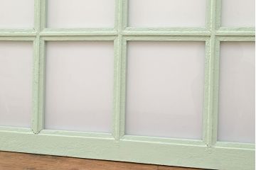 フランスアンティークのフィックス窓2枚をリペア&カスタム!高品質リペア済み商品のガラスをアクリル板へ差し替え。(はめ殺し窓)