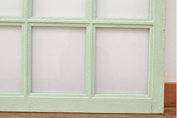 フランスアンティークのフィックス窓2枚をリペア&カスタム!高品質リペア済み商品のガラスをアクリル板へ差し替え。(はめ殺し窓)