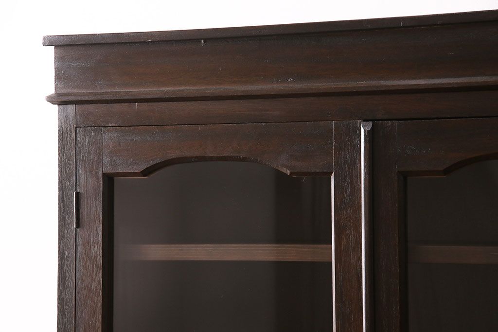 食器棚をリペア&カスタム!既存の棚を撤去し、可動式の棚板を新たに製作。現状に近しい色味に着色し仕上げ。(収納棚、戸棚、キャビネット、カップボード)