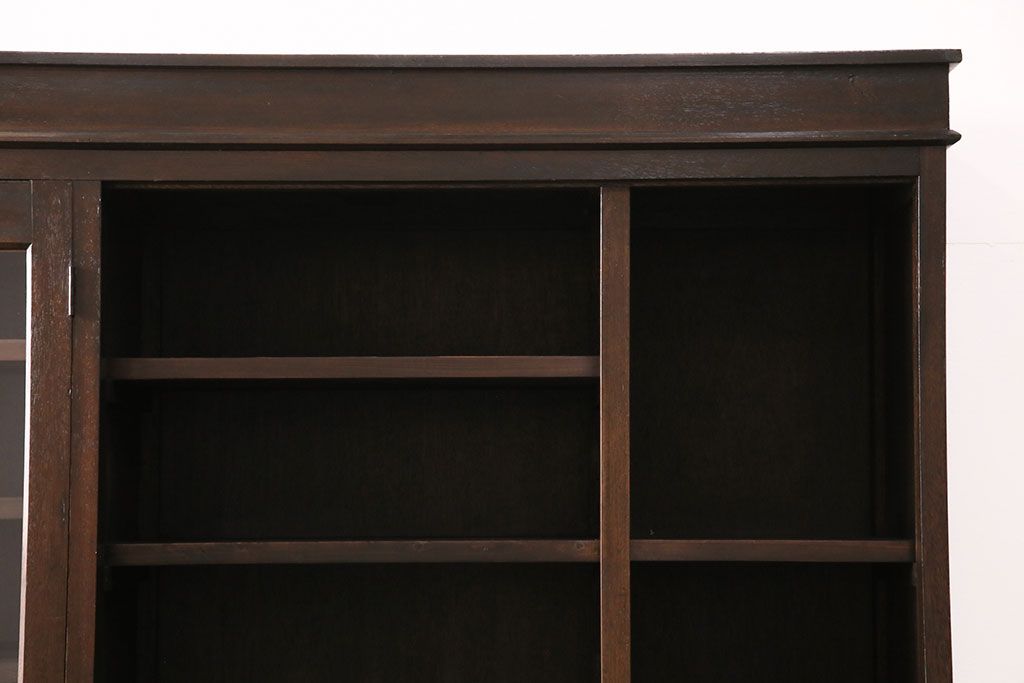 食器棚をリペア&カスタム!既存の棚を撤去し、可動式の棚板を新たに製作。現状に近しい色味に着色し仕上げ。(収納棚、戸棚、キャビネット、カップボード)