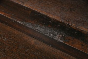 食器棚をリペア&カスタム!既存の棚を撤去し、可動式の棚板を新たに製作。現状に近しい色味に着色し仕上げ。(収納棚、戸棚、キャビネット、カップボード)