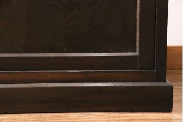 食器棚をリペア&カスタム!既存の棚を撤去し、可動式の棚板を新たに製作。現状に近しい色味に着色し仕上げ。(収納棚、戸棚、キャビネット、カップボード)