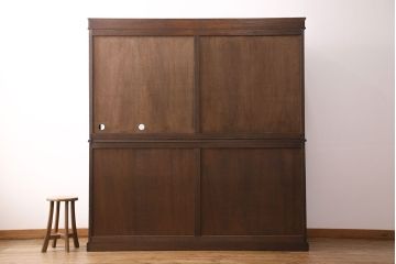 食器棚をリペア&カスタム!既存の棚を撤去し、可動式の棚板を新たに製作。現状に近しい色味に着色し仕上げ。(収納棚、戸棚、キャビネット、カップボード)