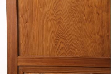 組子入り帯戸2枚をリペア&カスタム!設置場所に合わせてリサイズ。組子部分にクリアガラスを組み入れ。(引き戸、建具)