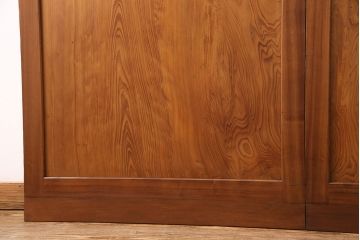 組子入り帯戸2枚をリペア&カスタム!設置場所に合わせてリサイズ。組子部分にクリアガラスを組み入れ。(引き戸、建具)