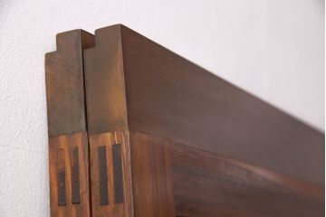 組子入り帯戸2枚をリペア&カスタム!設置場所に合わせてリサイズ。組子部分にクリアガラスを組み入れ。(引き戸、建具)