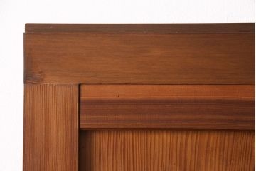 組子入り帯戸2枚をリペア&カスタム!設置場所に合わせてリサイズ。組子部分にクリアガラスを組み入れ。(引き戸、建具)