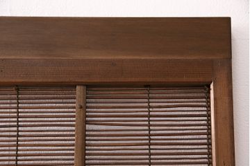 簾戸4枚をリペア&カスタム!設置場所に合わせてリサイズ。取っ手を取り付け。現状に近しい色味に着色し仕上げ。(引き戸、夏戸、建具)