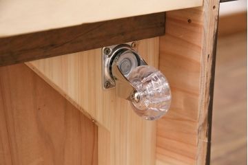 明治期の三尺水屋箪笥をリペア&カスタム!高さをリサイズ。天板補強を施し、可動式の棚板を設置。背面穴開け加工。(収納棚、戸棚、食器棚、下駄箱)