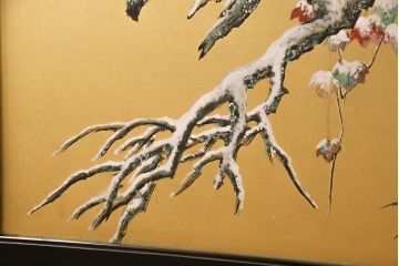 大正昭和初期の衝立の見た目を変えずに綺麗にリペア!木部のクリーニング、研磨。(パーテーション、つい立て)