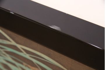 大正昭和初期の衝立の見た目を変えずに綺麗にリペア!木部のクリーニング、研磨。(パーテーション、つい立て)