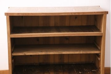 大正期の関東水屋箪笥をリペア&カスタム!ストリップド(剥離)加工を施し、天板を張り替え。可動式の棚板を設置。(収納棚、戸棚、食器棚)