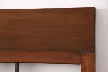 組子入りのガラス戸2枚をリペア&カスタム!吊り戸仕様に加工。埋木・加工部分の色合わせ。(引き戸、建具)